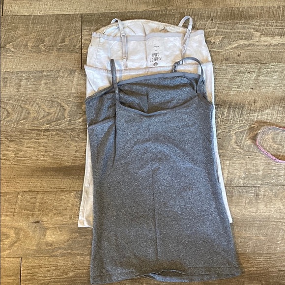 Gray and White Camisole Set - Picture 1 of 4